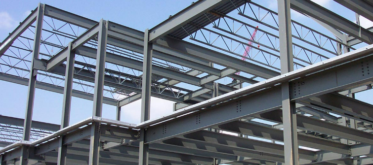 Commercial steel framing detail