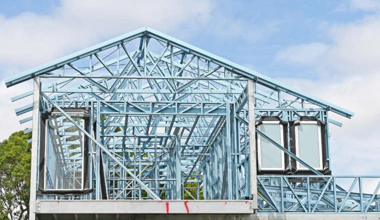 Residential steel frame structure